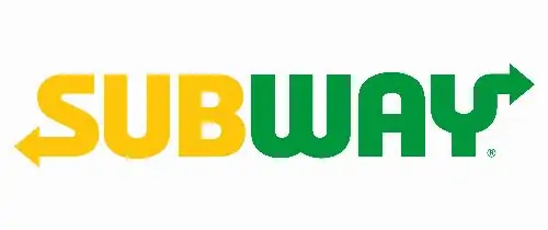 Subway new logo on white background